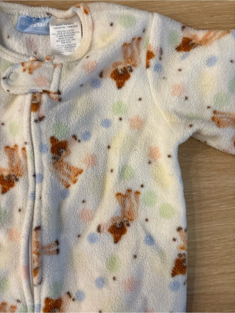 Disney Bambi Baby Fleece Footed Pajama Sleeper 12 Months